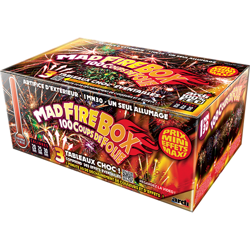 [SC22384] FEU D'ARTIFICE MAD FIRE BOX® (pièce)