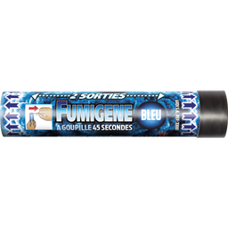 FUMIGÈNE DOUBLE SORTIE A GOUPILLE BLEU