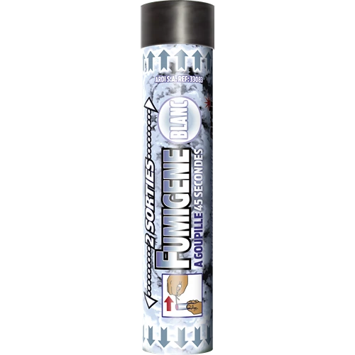 [33083] FUMIGÈNE DOUBLE SORTIE A GOUPILLE BLANC