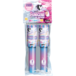 [33100] FUMIGENE A MAIN A CHANGEMENT DE COULEUR BLANC A ROSE