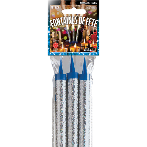 [32114] SACHET DE 3 FONTAINES DE FETE 120mm