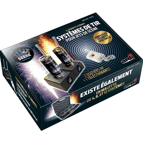 [53002P] BOITE DE 2 SYSTÈMES DE TIR POUR 2 JETS DE SCÈNE
