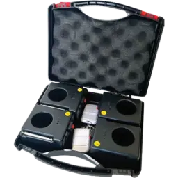 MALETTE DE 4 SYSTÈMES DE TIR POUR 4 JETS DE SCÈNE
