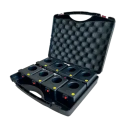 MALETTE DE 8 SYSTÈMES DE TIR POUR 8 JETS DE SCÈNE