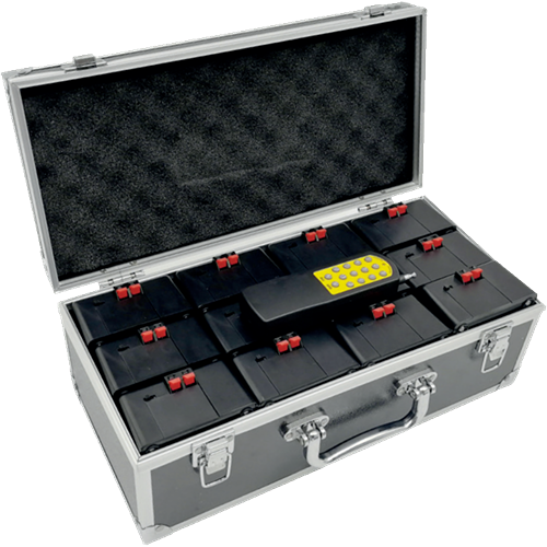 [53012P] VALISETTE DE 12 SYSTÈMES DE TIR POUR 12 JETS DE SCÈNE