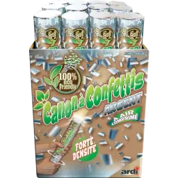 CANON LANCE-CONFETTIS ARGENT 30CM ECO FRIENDLY