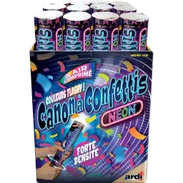 CANON LANCE-CONFETTIS NÉON 30CM