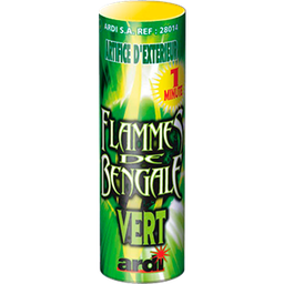 [28014] FLAMME DE BENGALE 1MN VERTE