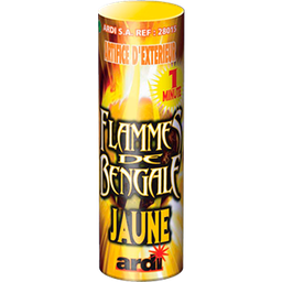 FLAMME DE BENGALE 1MN JAUNE