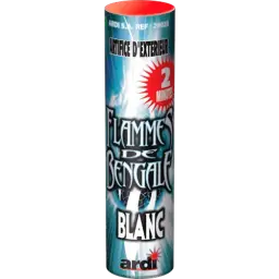 FLAMME DE BENGALE 2MN BLANCHE