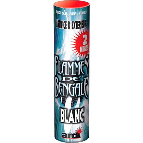 [28023] FLAMME DE BENGALE 2MN BLANCHE