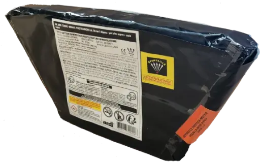 [72069P] MODULE PYRO 30mm/7dép - bombette crépitante comète argent PAF crépit (pièce)