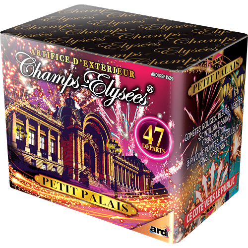 ZK PRO 47V-20mm-Comètes rouge, bleue, pivoine crép. blanc