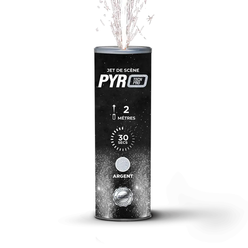 [SG2M30PRO] JET SCENE SPARKLERS - Fontaine Int & Ext Argent - 2m / 30s - O.F.R