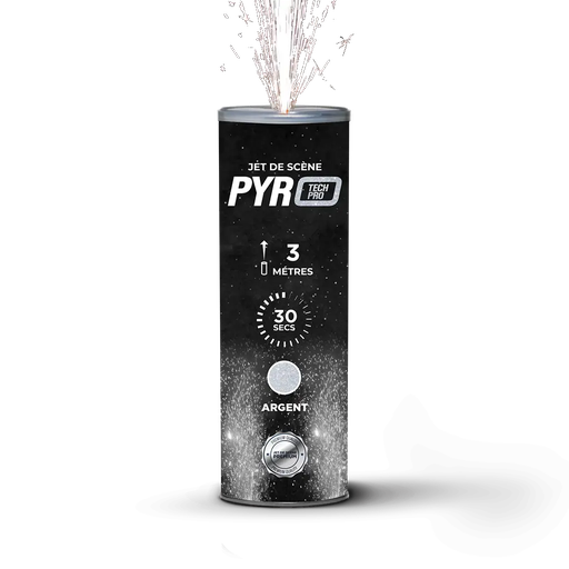 [SG3M30PRO] JET SCENE SPARKLERS - Fontaine Int Ext Argent - 3m /30s - O.F.R