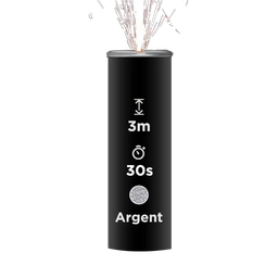 JET SCENE SPARKLERS FULL BLACK - Fontaine Int Ext Argent - 3m/30s