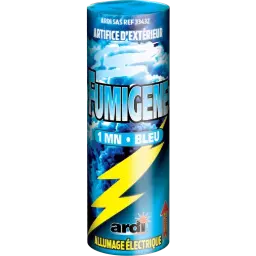 FUMIGÈNE ALLUMAGE ÉLECTRIQUE 1 MINUTE BLEU