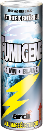 [33436] FUMIGÈNE ALLUMAGE ÉLECTRIQUE 1 MINUTE BLANC