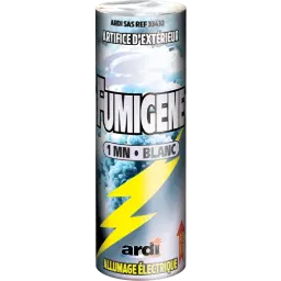 FUMIGÈNE ALLUMAGE ÉLECTRIQUE 1 MINUTE BLANC (pièce)