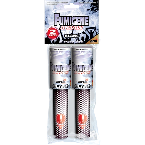 [33020W] SACHET DE 2 FUMIGÈNES À MAIN BLANC