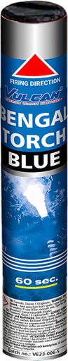 [VE2007P] FLAMME DE BENGALE 1mn Bleu (pièce)