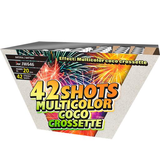 [JW646P] Compact éventaillé crossette coco multi 42 coups 20mm (pièce)