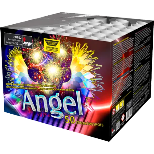 [JW802P] Compact comète et dahlia rouge et strobe argent (pièce)