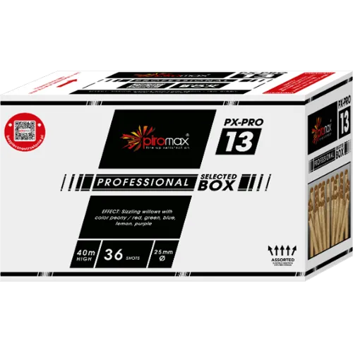 [PXPRO13N] Compact droit, puis éventaillé bombettes frissonnantes à étoiles rouge