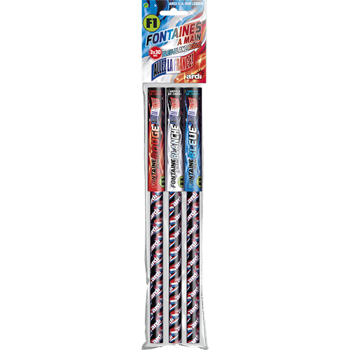 [SC28031] FONTAINES À MAIN BLEU-BLANC-ROUGE (pièce)