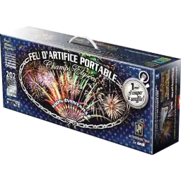 FEU D'ARTIFICE PORTABLE® CHAMPS-ÉLYSÉES® 100% ÉVENTAILLÉ 1MN