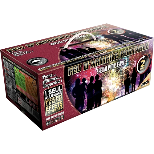 [22512] FEU D'ARTIFICE PORTABLE® DE PROXIMITÉ 2MN