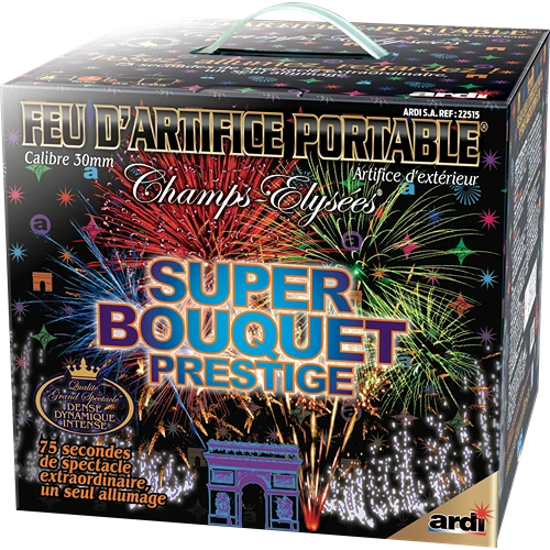 [22515] FEU D'ARTIFICE PORTABLE® SUPER BOUQUET PRESTIGE