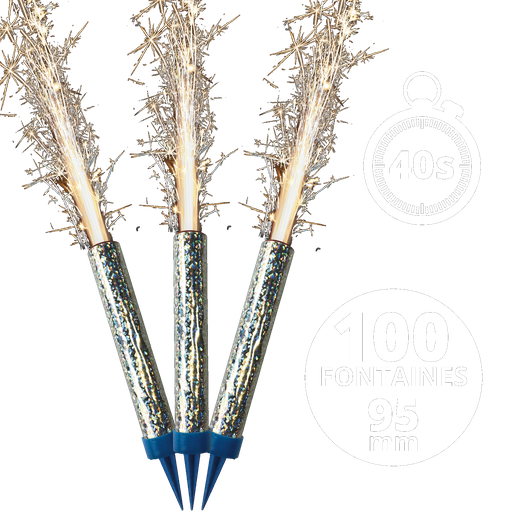 [SC32047] 100 FONTAINES DE FÊTE 95mm 40s (0,445 € HT / pièce)