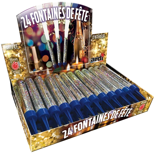 [SC32046/24] PRÉSENTOIR DE FONTAINES DE FÊTE 95MM (pièce)