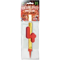 12 FONTAINE ANNIVERSAIRE 120mm ''4'' EN SACHET