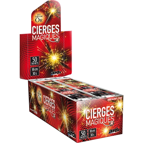 [SC25101] CIERGES MAGIQUES 18CM (pièce)