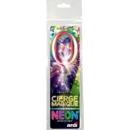 CIERGE MAGIQUE NÉON ASSORTI 0