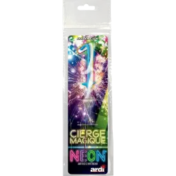 CIERGE MAGIQUE NÉON ASSORTI 1
