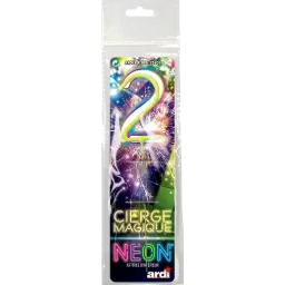 CIERGE MAGIQUE NÉON ASSORTI 2