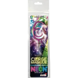 CIERGE MAGIQUE NÉON ASSORTI 6
