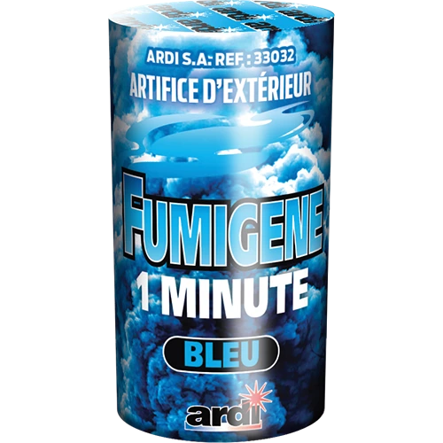 [33032] POT FUMIGÈNE 1 MN BLEU