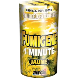POT FUMIGÈNE 1 MN JAUNE