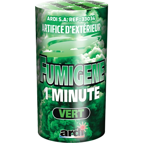 [33034] POT FUMIGÈNE 1 MN VERT
