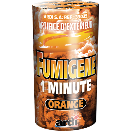 [33035] POT FUMIGÈNE 1 MN ORANGE