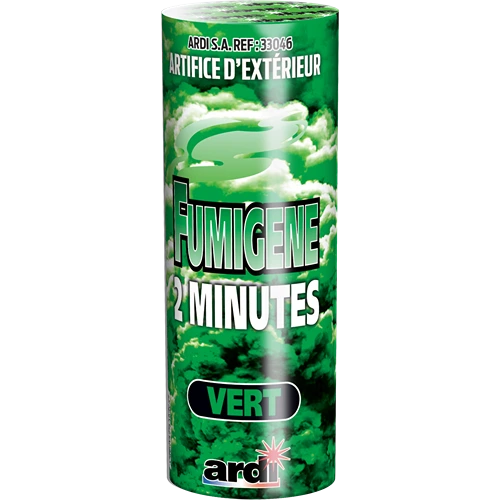 [33046] POT FUMIGÈNE 2 MN VERT