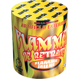 FLAMME DE RETRAITE JAUNE