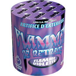 FLAMME DE RETRAITE VIOLETTE