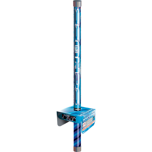 [30012] TORCHE À MAIN SCHUSS® BLEUE 6MN AVEC FROTTOIR