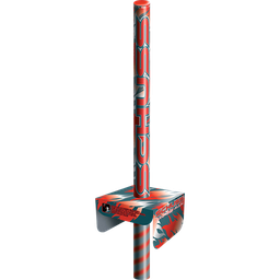 TORCHE À MAIN SCHUSS® ROUGE 6MN AVEC FROTTOIR