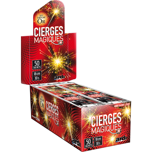 [25101] CIERGES MAGIQUES 18CM